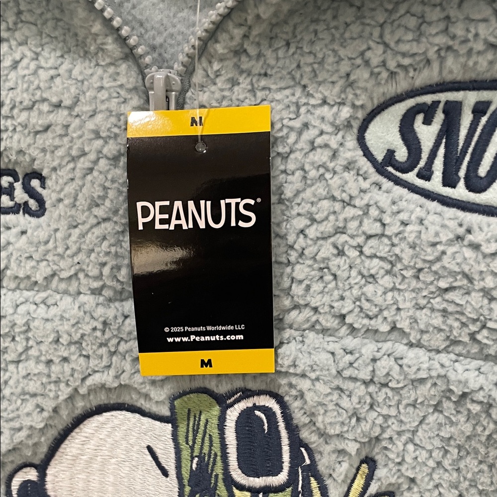 Snoopy Light Blue  Sherpa Pullover - Stay Cool - Picture 3 of 13